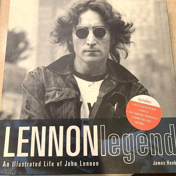 Lennon Legend Illustrated Biography Book & CD Set By James Henke Hardcover - Picture 1 of 12
